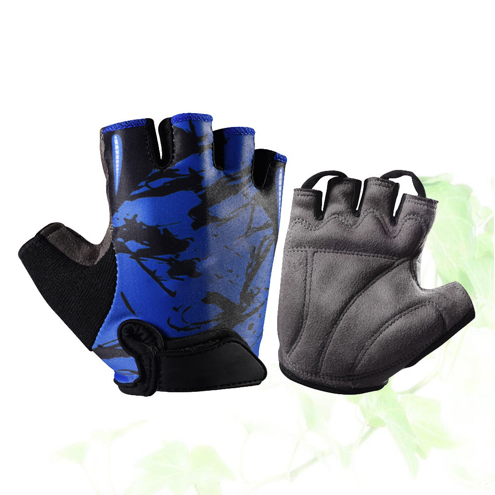 Fishing Gloves - ถุงมือกีฬาแบบครึ่งนิ้ว – ถุงมือสำหรับปั่นจักรยาน ตกปลา และออกกำลังกาย ระบายอากาศได้ดี