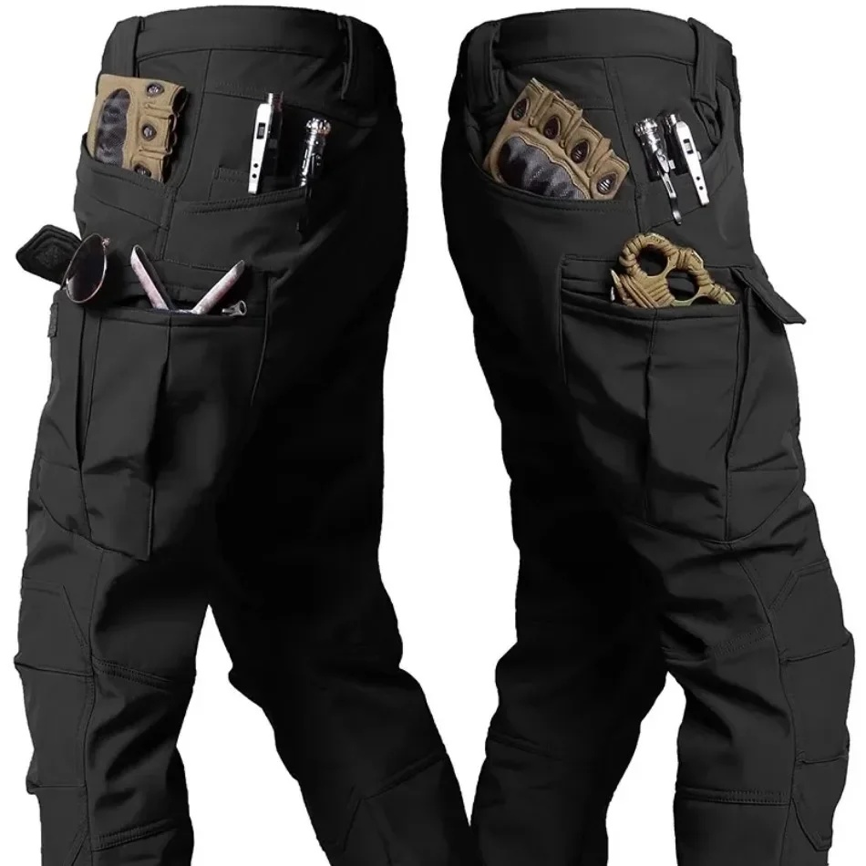 Fishing Pants Waterproof - กางเกงคาร์โก้และเสื้อแจ็คเก็ตผู้ชาย ฤดูหนาว 2026 กันน้ำ สำหรับปีนเขา เล่นสกี