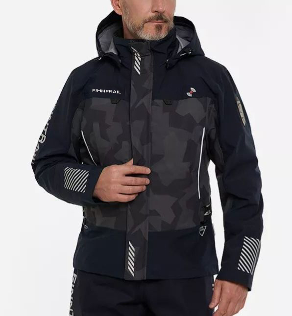 Fishing Rain Suit - เสื้อแจ็คเก็ตตกปลา เสื้อกันลมสำหรับกิจกรรมกลางแจ้ง เสื้อกันฝนสำหรับเดินป่า เสื้อแจ็คเก็ตบุขนแกะสำหรับผู้ชาย ระบายอากาศได้ดี แห้งเร็ว