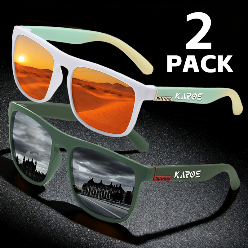 KAROS 2PCS แว่นตากันแดดผู้ชาย/ - Fishing Sunglasses Polarized บทวิจารณ์และราคา