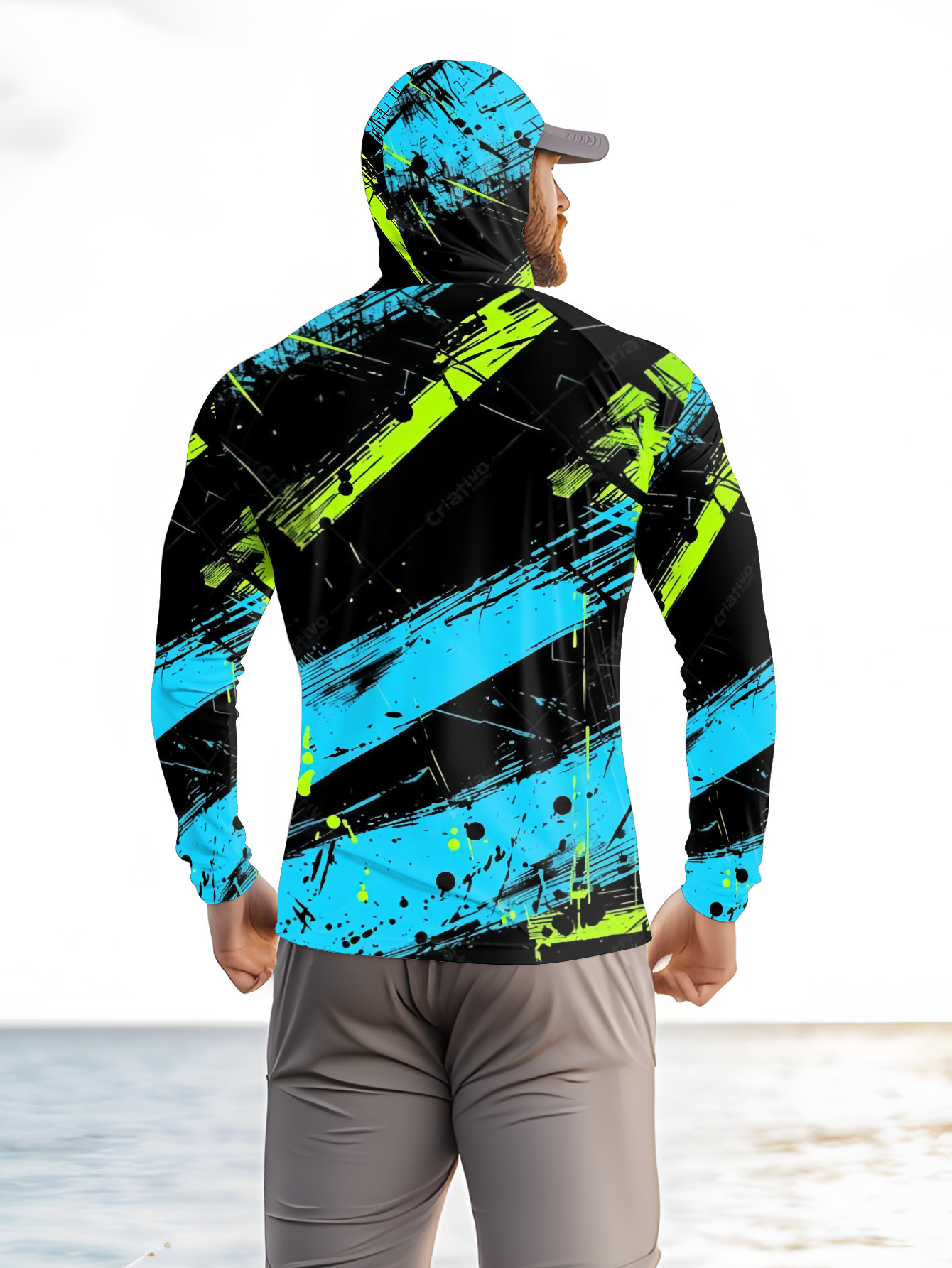 เสื้อฮู้ดตกปลาสำหรับผู้ชาย แขน - Fishing Shirt Uv Protection บทวิจารณ์และราคา