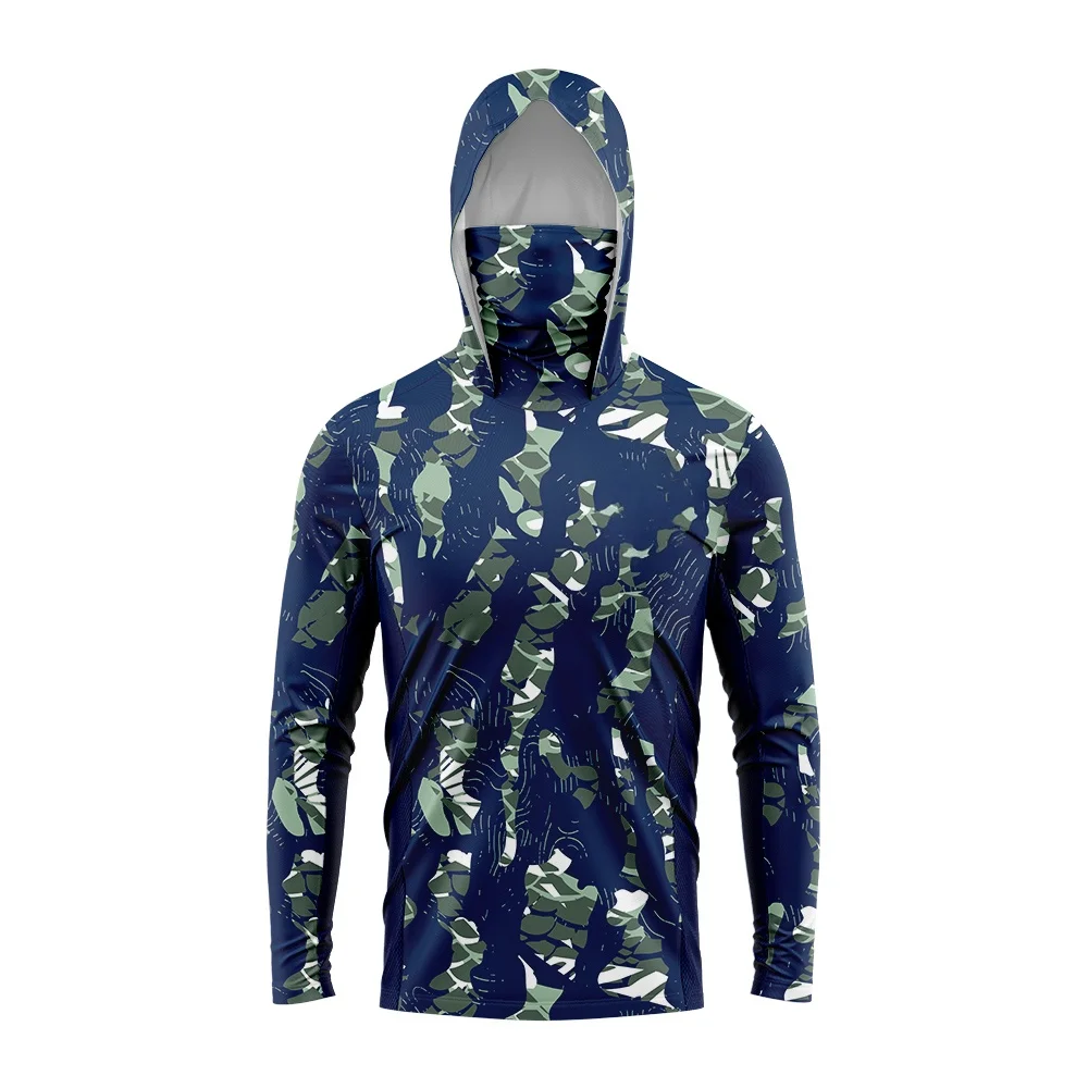 เสื้อตกปลา 3D ลายพราง ลายงู สำ - Fishing Mask Sun Protection บทวิจารณ์และราคา