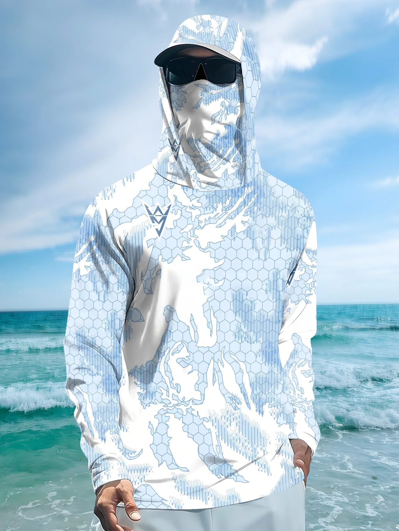 เสื้อตกปลาป้องกันรังสียูวีรุ่น - Fishing Mask Sun Protection บทวิจารณ์และราคา