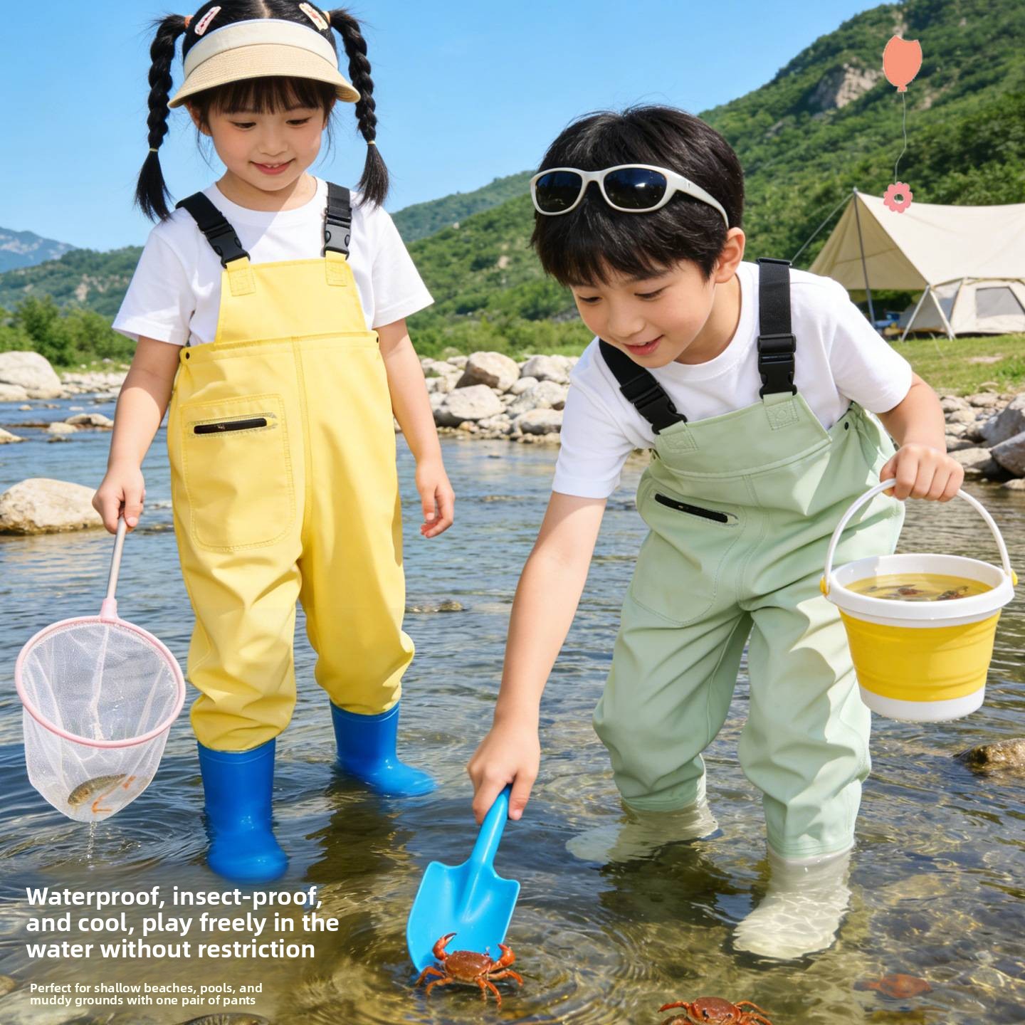 ชุดกันน้ำสำหรับเด็ก ชุดกันน้ำแ - Fishing Pants Waterproof บทวิจารณ์และราคา